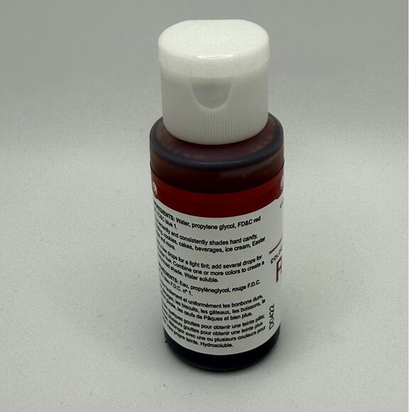 Cake Cookie Candy Baking Lorann Oils Vibrant Liquid Food Grade Coloring Red 1oz - Picture 4 of 5